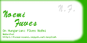 noemi fuves business card