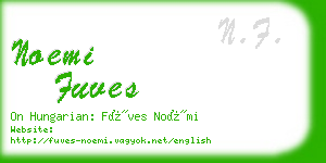 noemi fuves business card